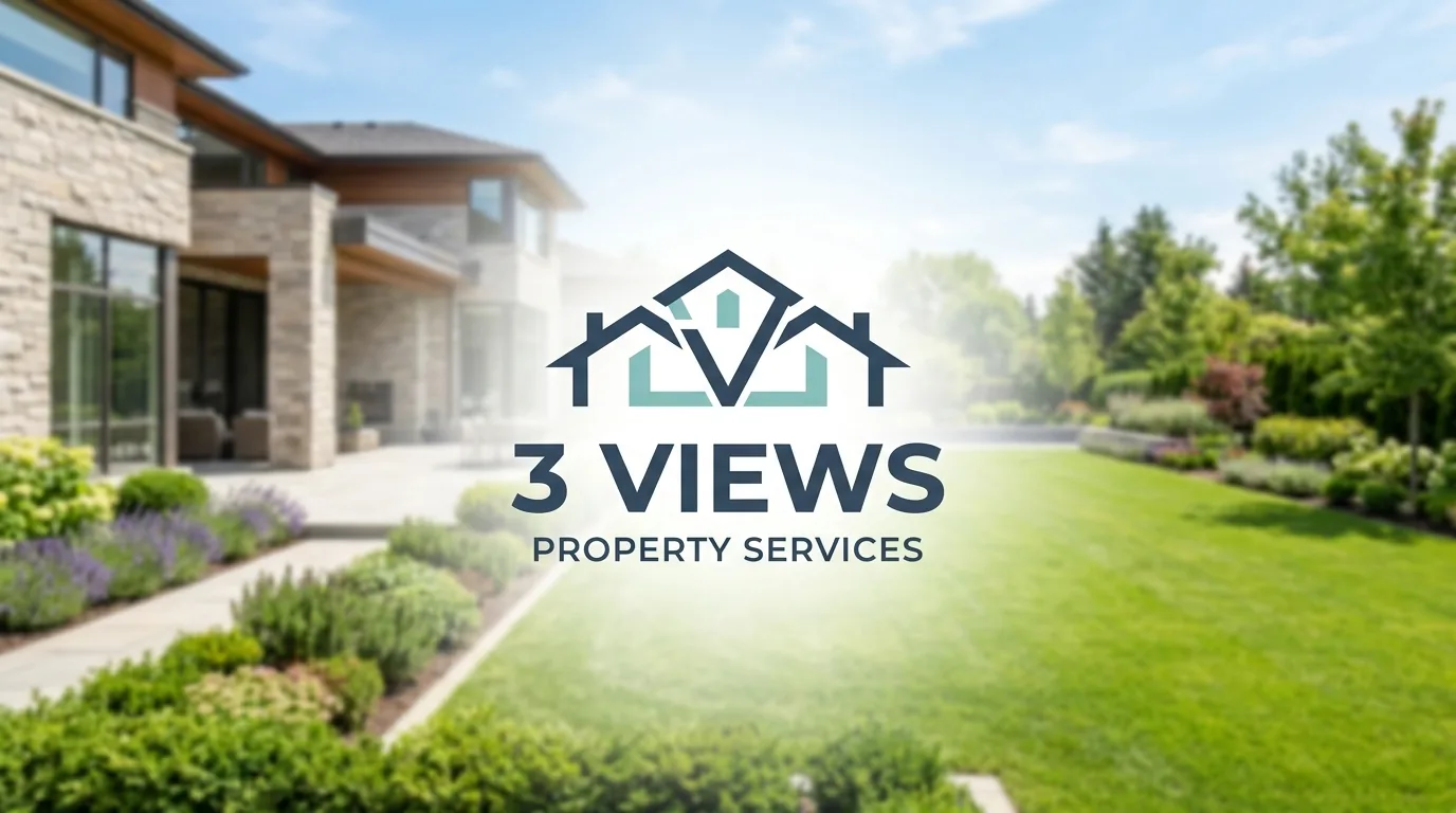 AI-generated directory artwork for 3 Views Property Services; not an official logo or business project photo.
