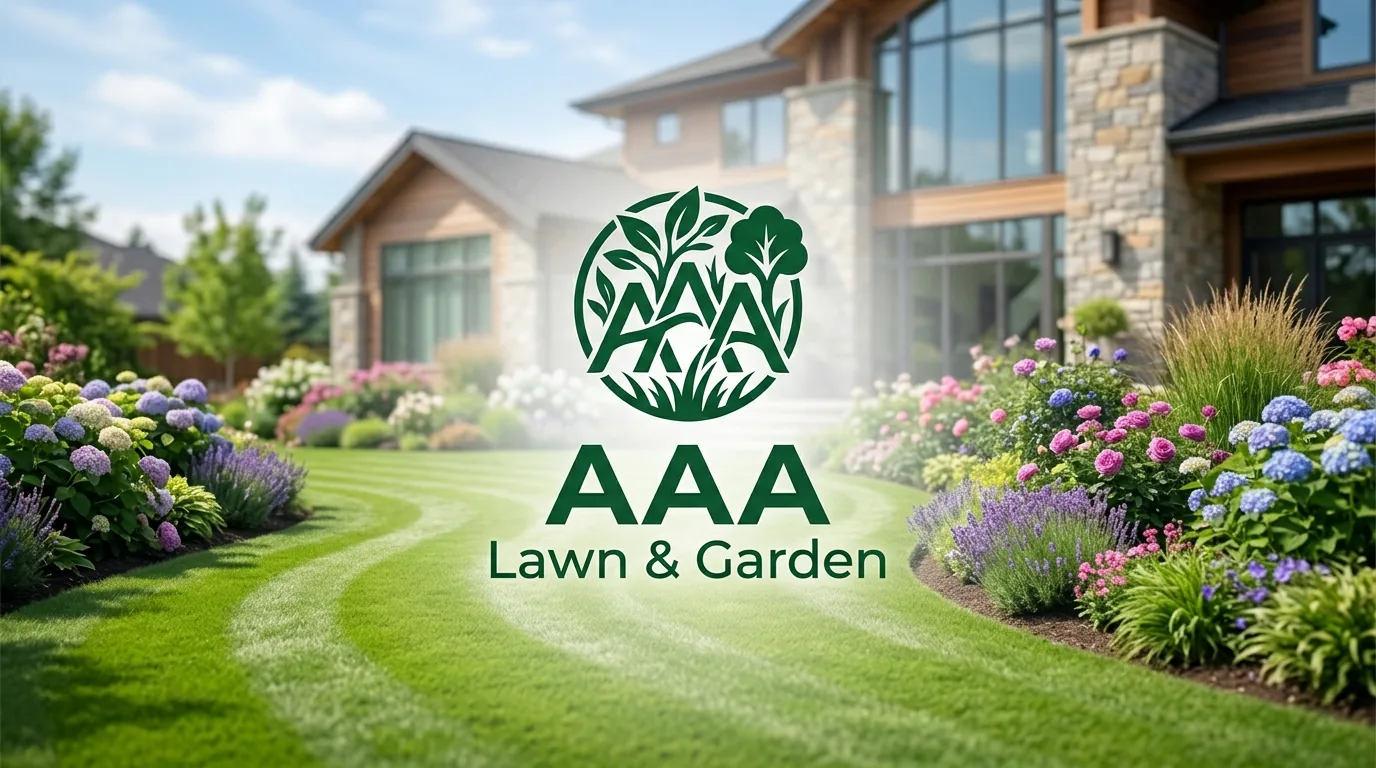 AI-generated directory artwork for AAA Lawn & Garden; not an official logo or business project photo.