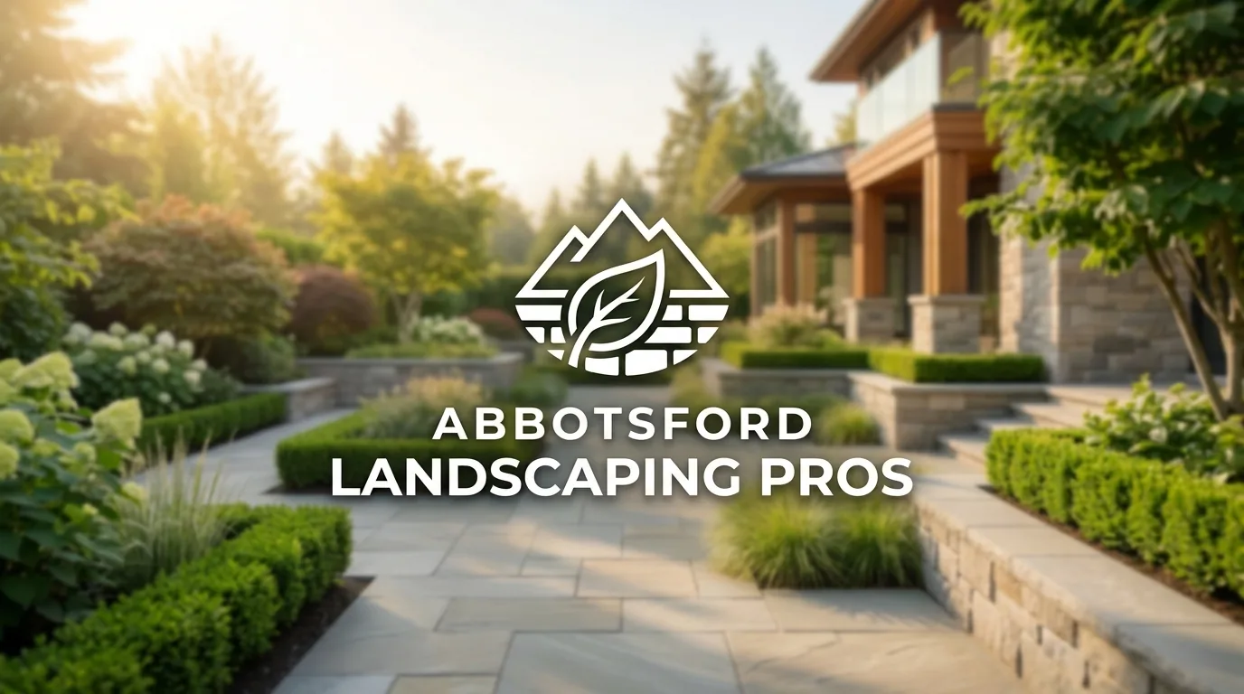 AI-generated directory artwork for Abbotsford Landscaping Pros; not an official logo or business project photo.