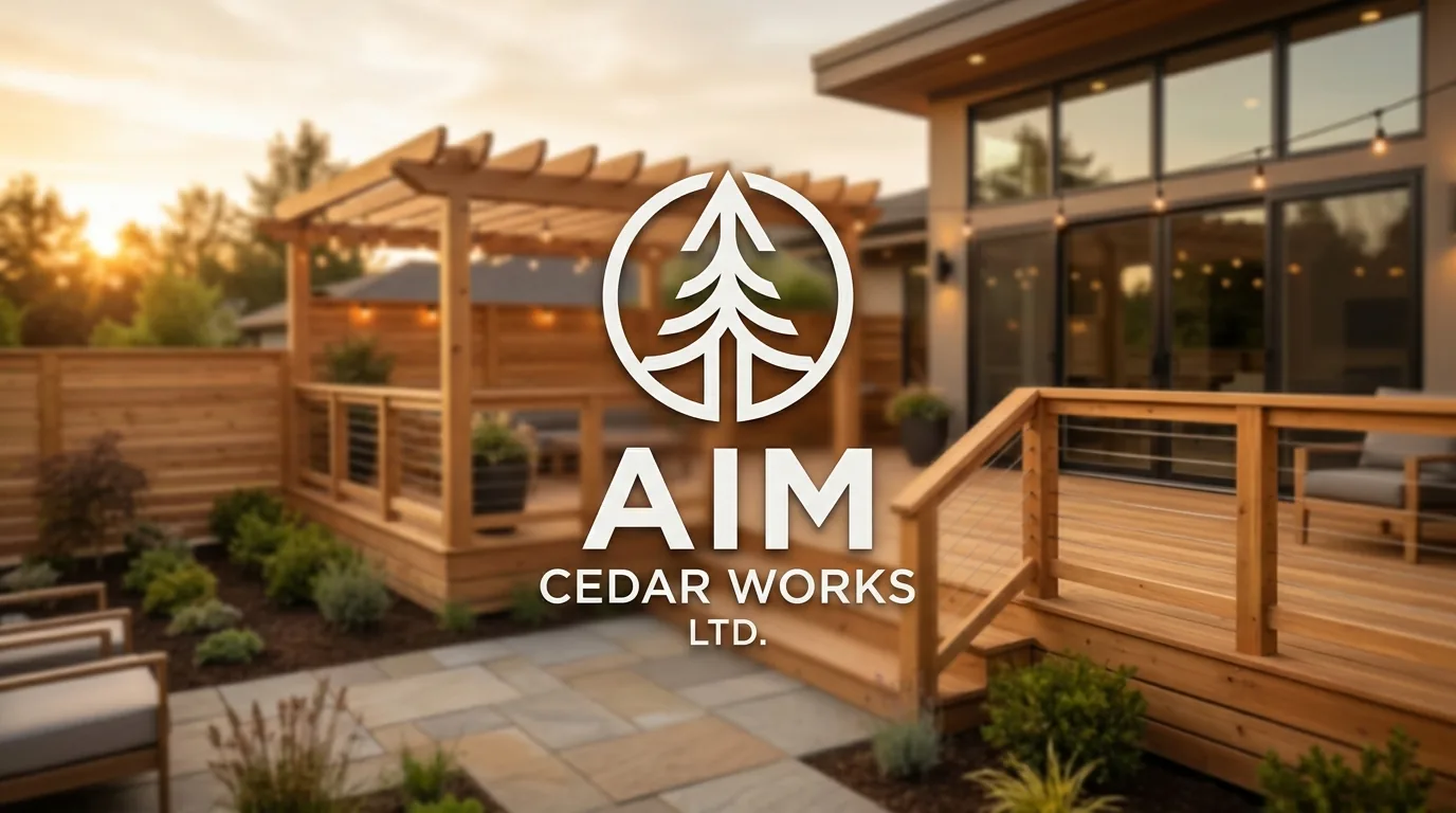 AI-generated directory artwork for Aim Cedar Works Ltd.; not an official logo or business project photo.
