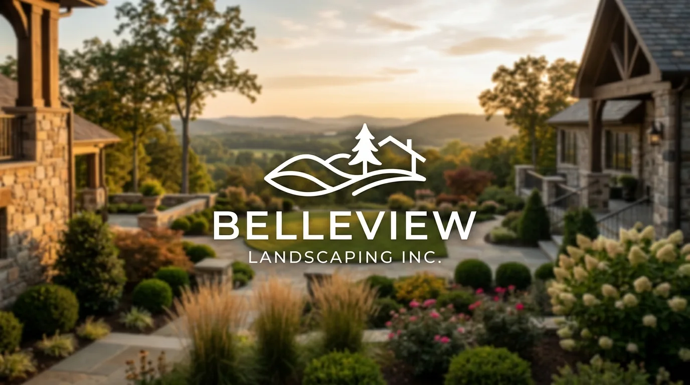 AI-generated directory artwork for Belleview Landscaping Inc.; not an official logo or business project photo.