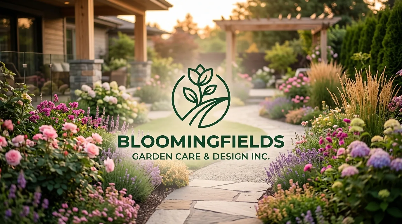 AI-generated directory artwork for Bloomingfields Garden Care and Design Inc.; not an official logo or business project photo.