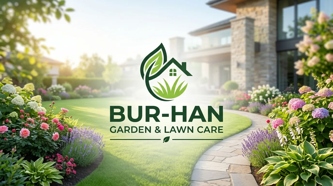 AI-generated directory artwork for BUR-HAN Garden & Lawn Care; not an official logo or business project photo.