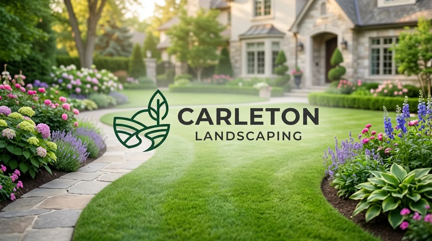 AI-generated directory artwork for Carleton Landscaping; not an official logo or business project photo.