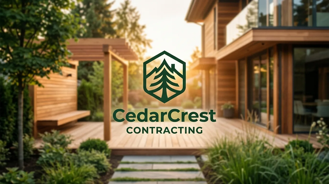 AI-generated directory artwork for CedarCrest Contracting; not an official logo or business project photo.