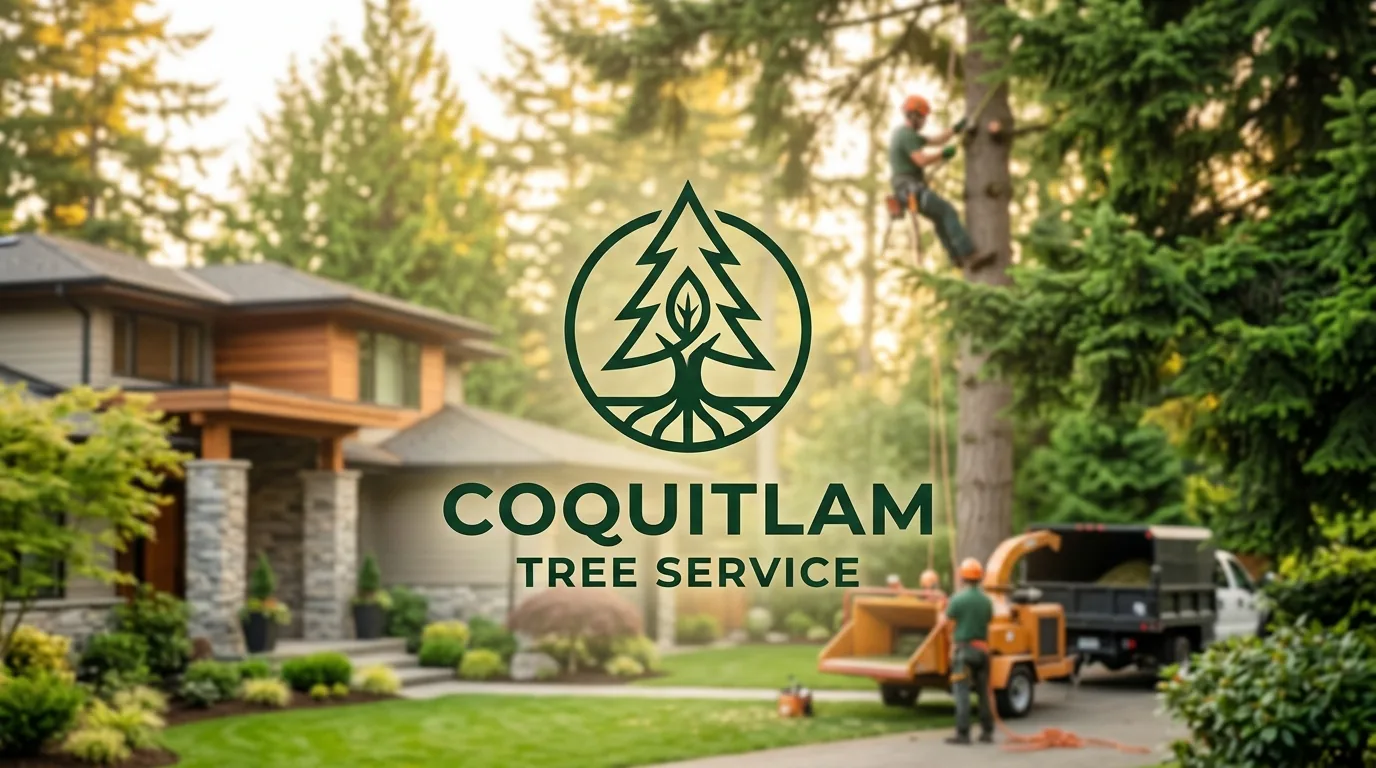 AI-generated directory artwork for Coquitlam Tree Service; not an official logo or business project photo.