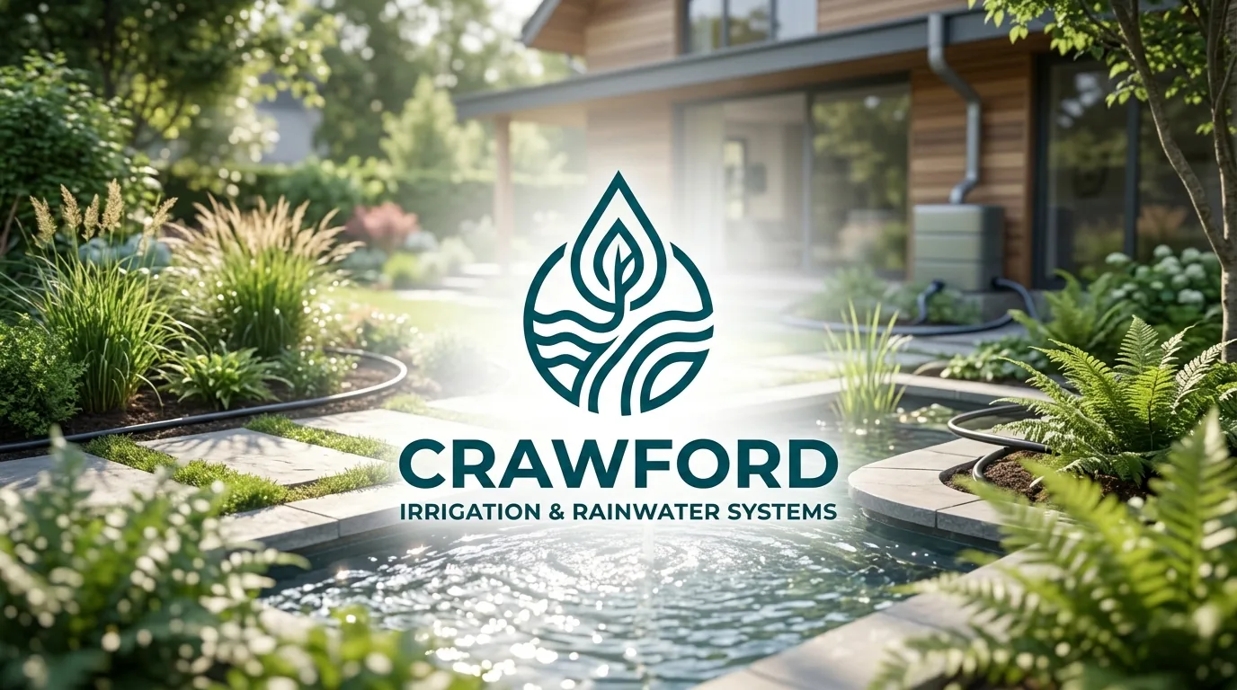 AI-generated directory artwork for Crawford Irrigation & Rainwater Systems; not an official logo or business project photo.