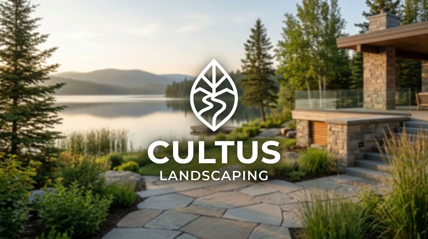 AI-generated directory artwork for Cultus Landscaping; not an official logo or business project photo.