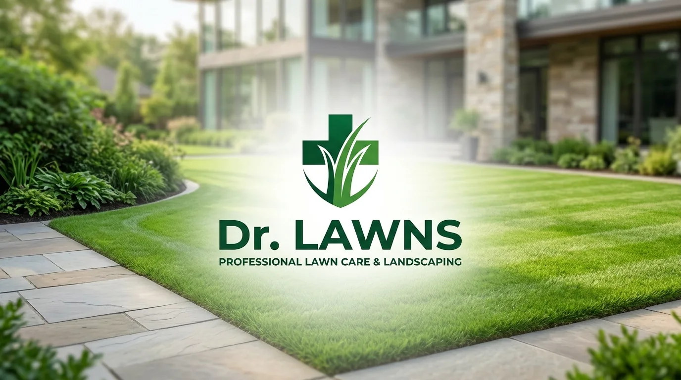 AI-generated directory artwork for Dr. Lawns; not an official logo or business project photo.