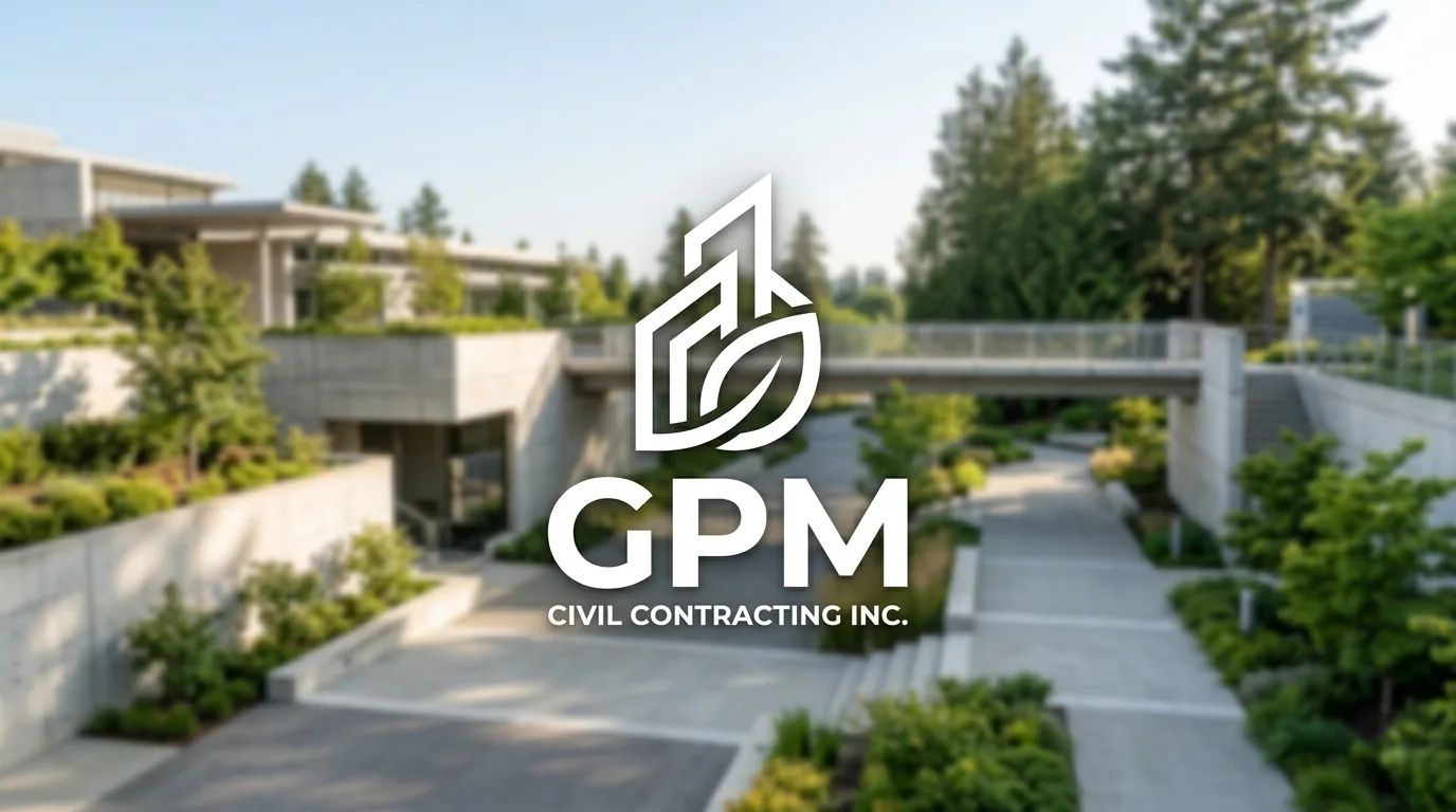 AI-generated directory artwork for GPM Civil Contracting Inc.; not an official logo or business project photo.