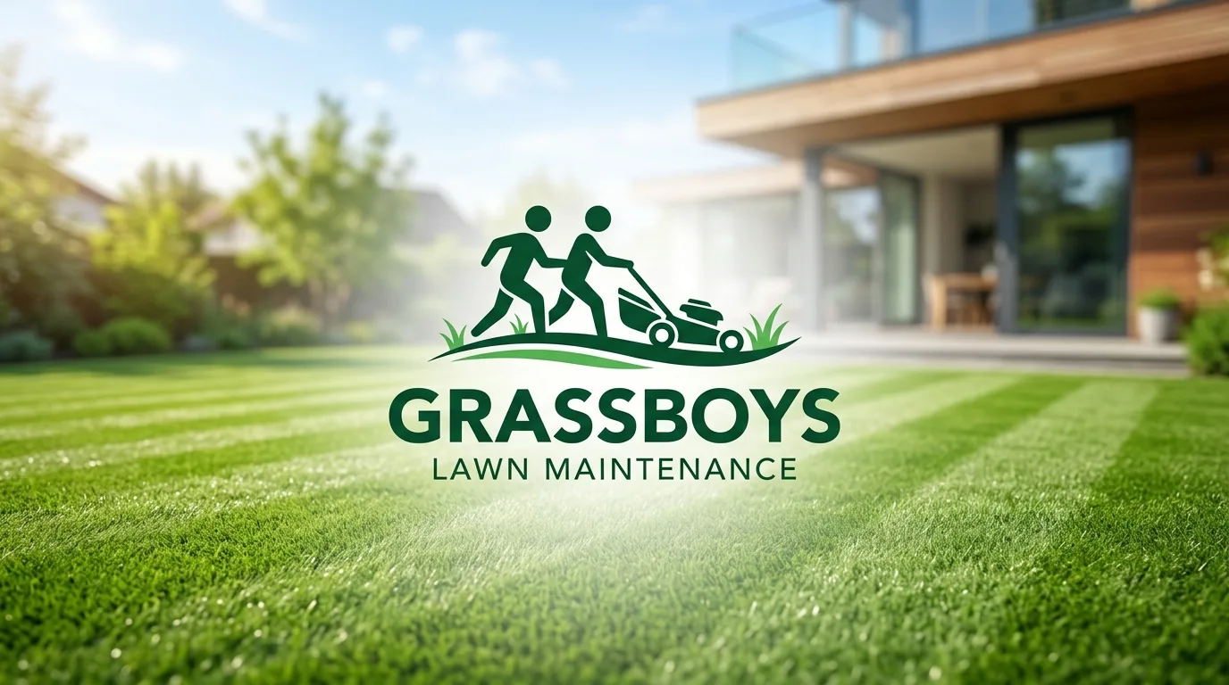 AI-generated directory artwork for GrassBoys Lawn Maintenance; not an official logo or business project photo.