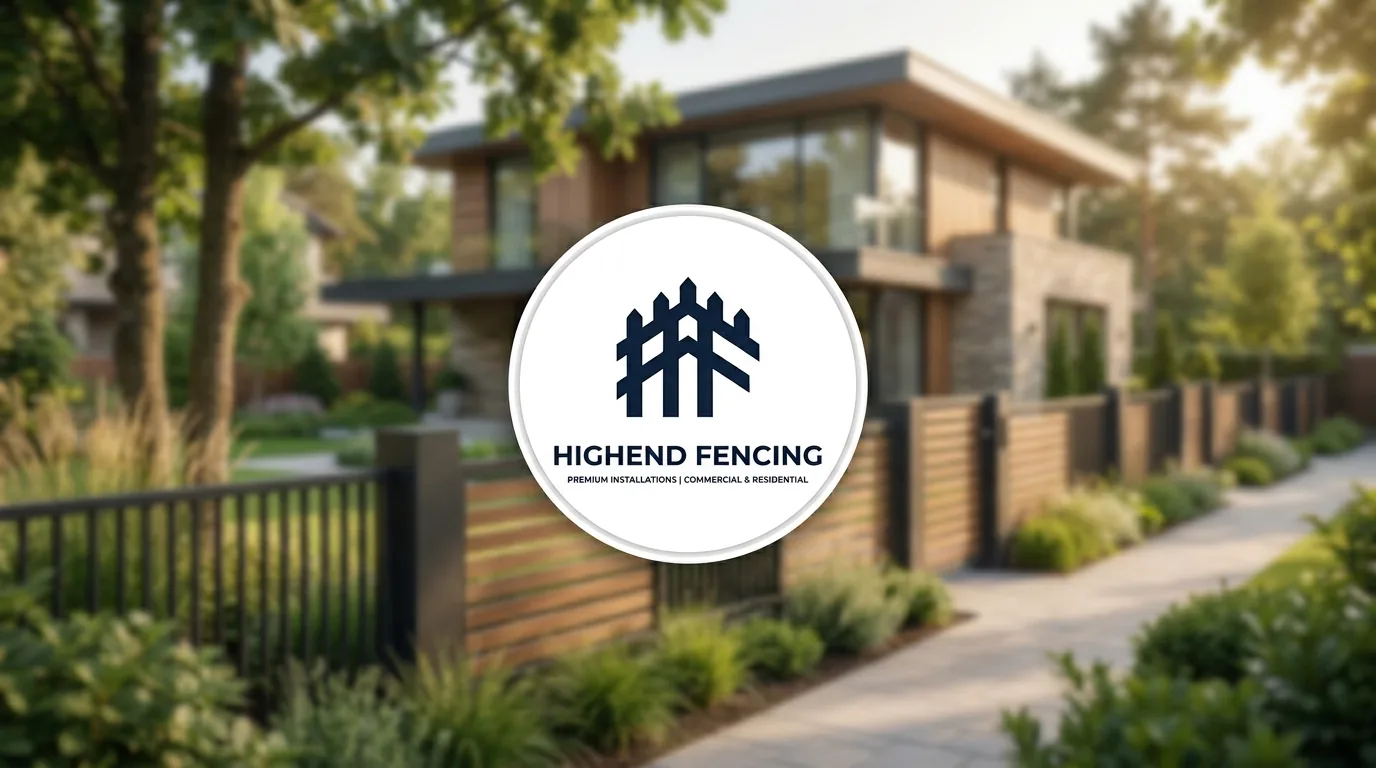 AI-generated directory artwork for Highend Fencing; not an official logo or business project photo.
