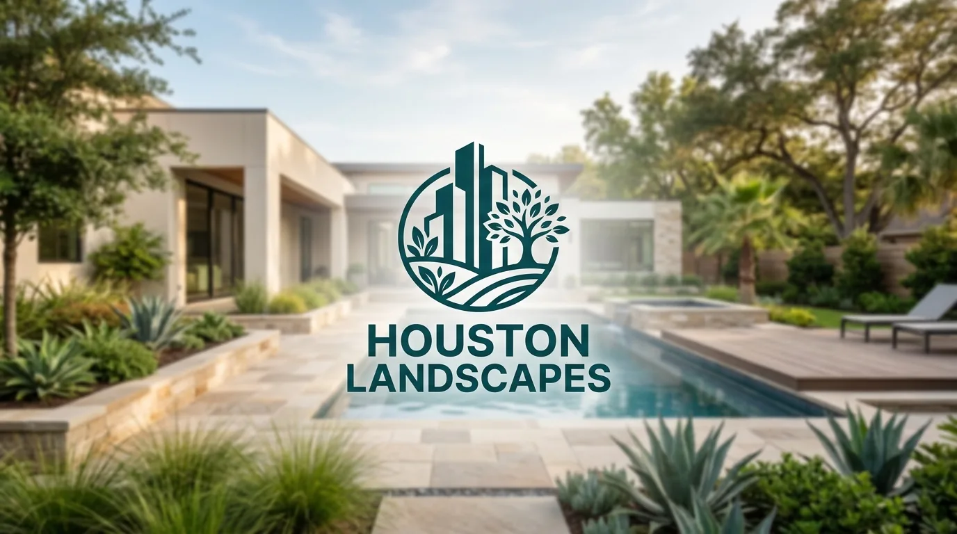 AI-generated directory artwork for Houston Landscapes; not an official logo or business project photo.