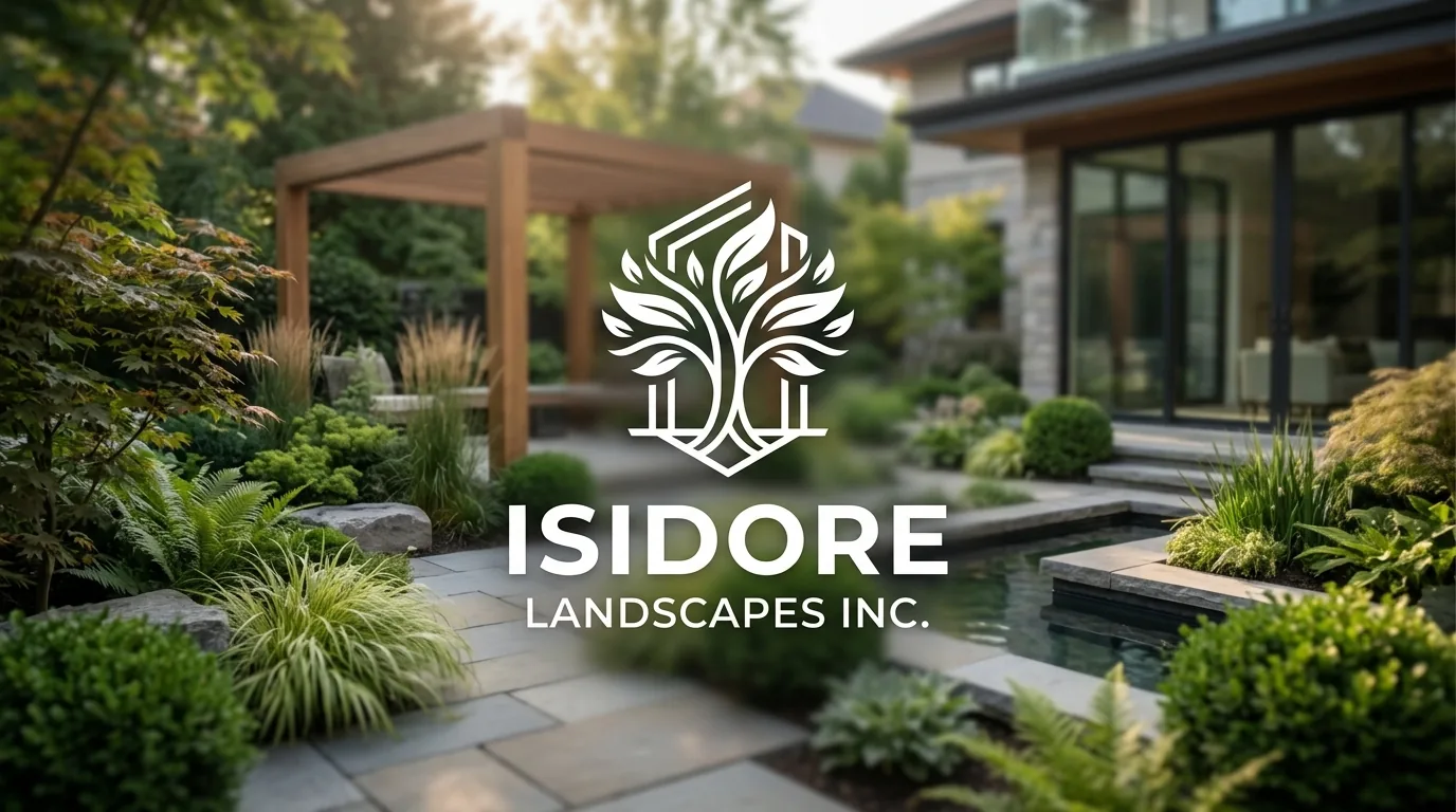 AI-generated directory artwork for Isidore Landscapes Inc.; not an official logo or business project photo.