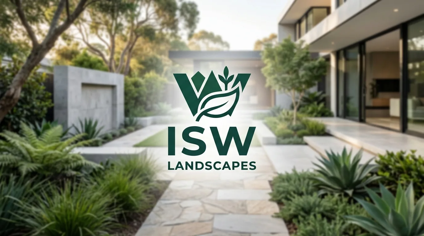 AI-generated directory artwork for ISW Landscapes; not an official logo or business project photo.