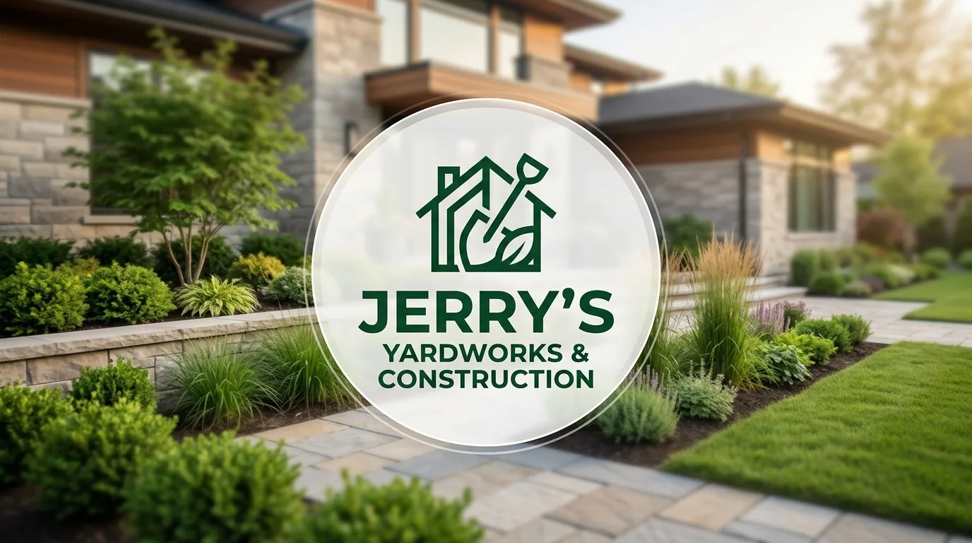 AI-generated directory artwork for Jerry's Yardworks and Construction; not an official logo or business project photo.