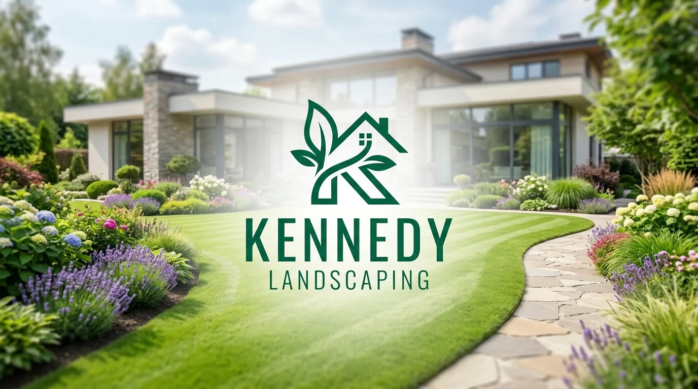 AI-generated directory artwork for Kennedy Landscaping; not an official logo or business project photo.