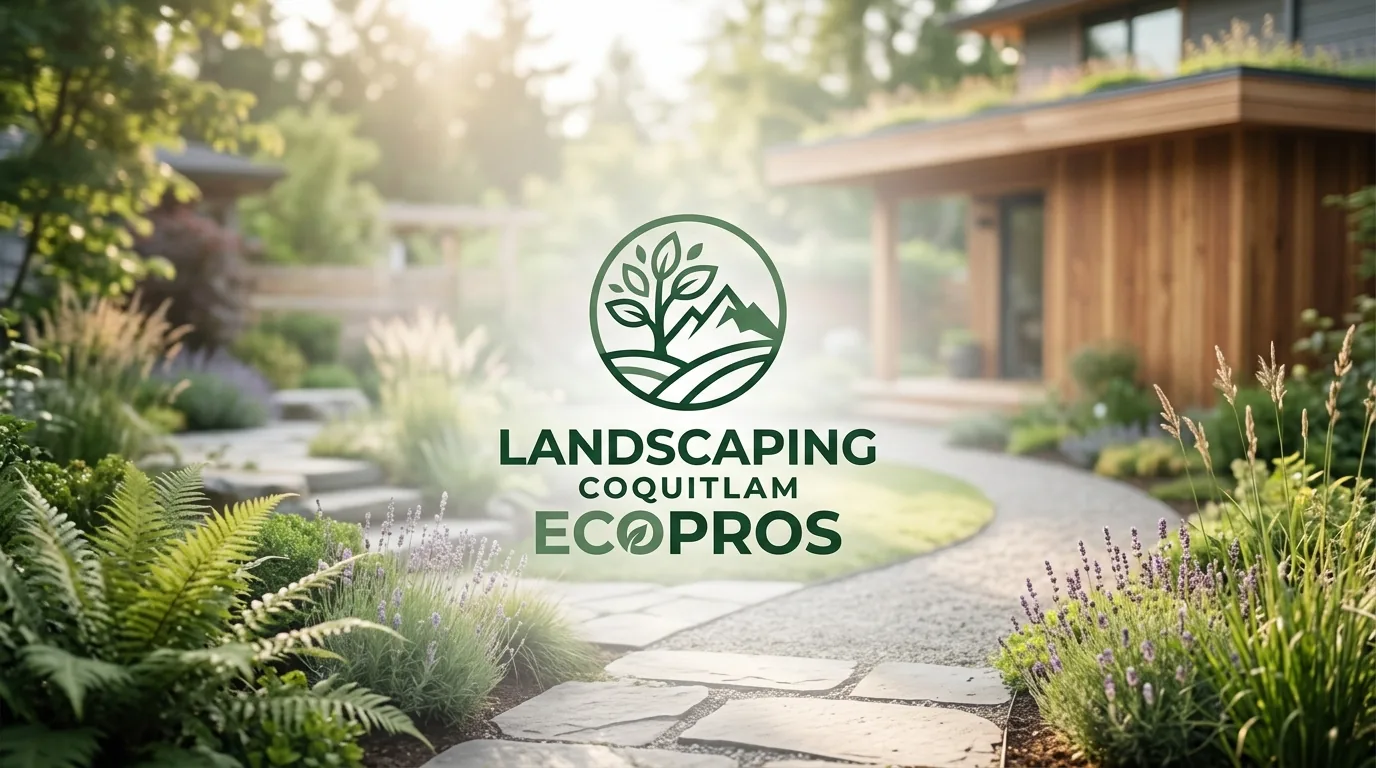 AI-generated directory artwork for Landscaping Coquitlam EcoPros; not an official logo or business project photo.