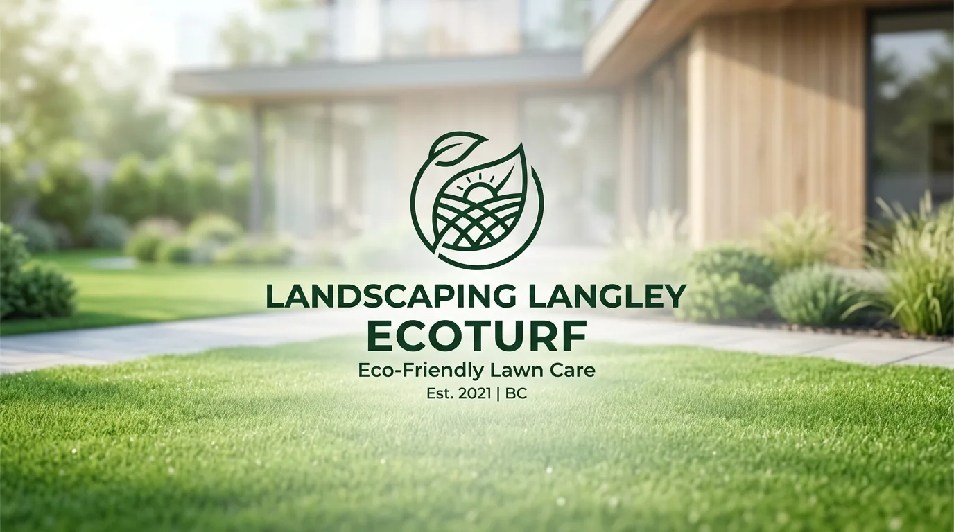 AI-generated directory artwork for Landscaping Langley Ecoturf; not an official logo or business project photo.