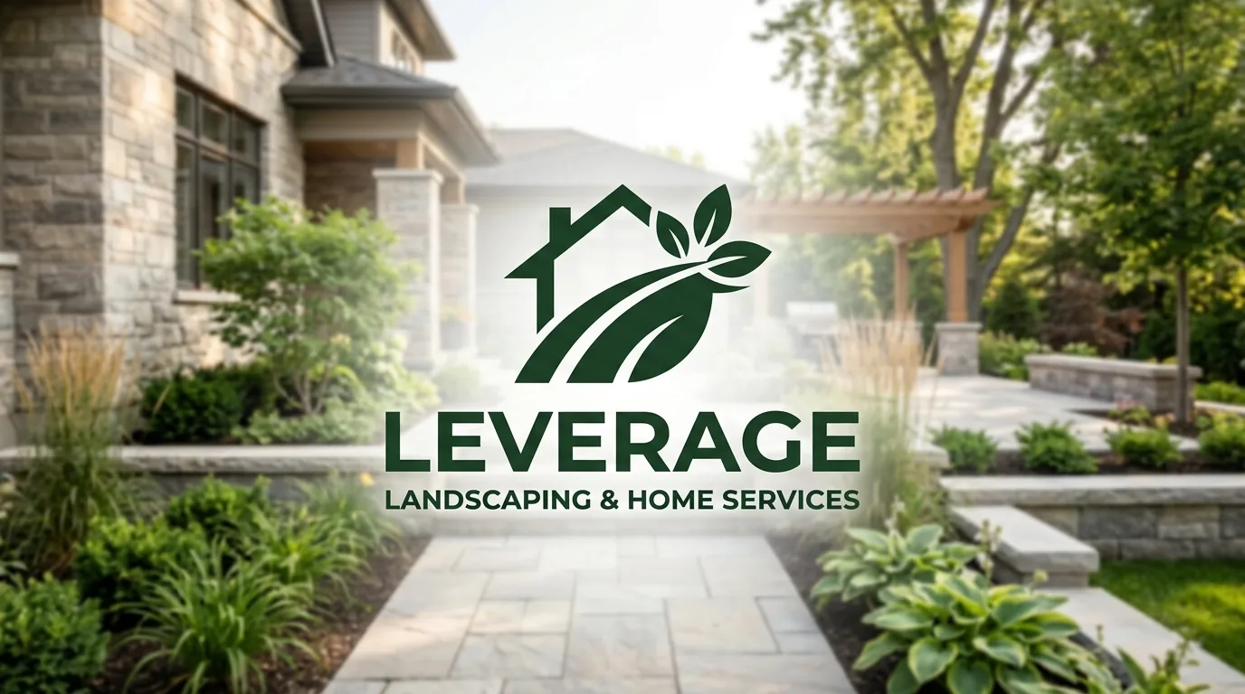 AI-generated directory artwork for Leverage Landscaping & Home Services; not an official logo or business project photo.