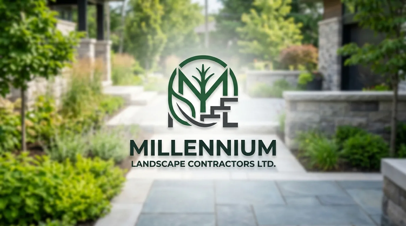 AI-generated directory artwork for Millennium Landscape Contractors Ltd.; not an official logo or business project photo.