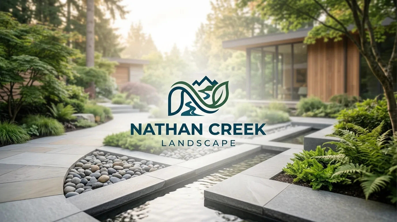 AI-generated directory artwork for Nathan Creek Landscape; not an official logo or business project photo.