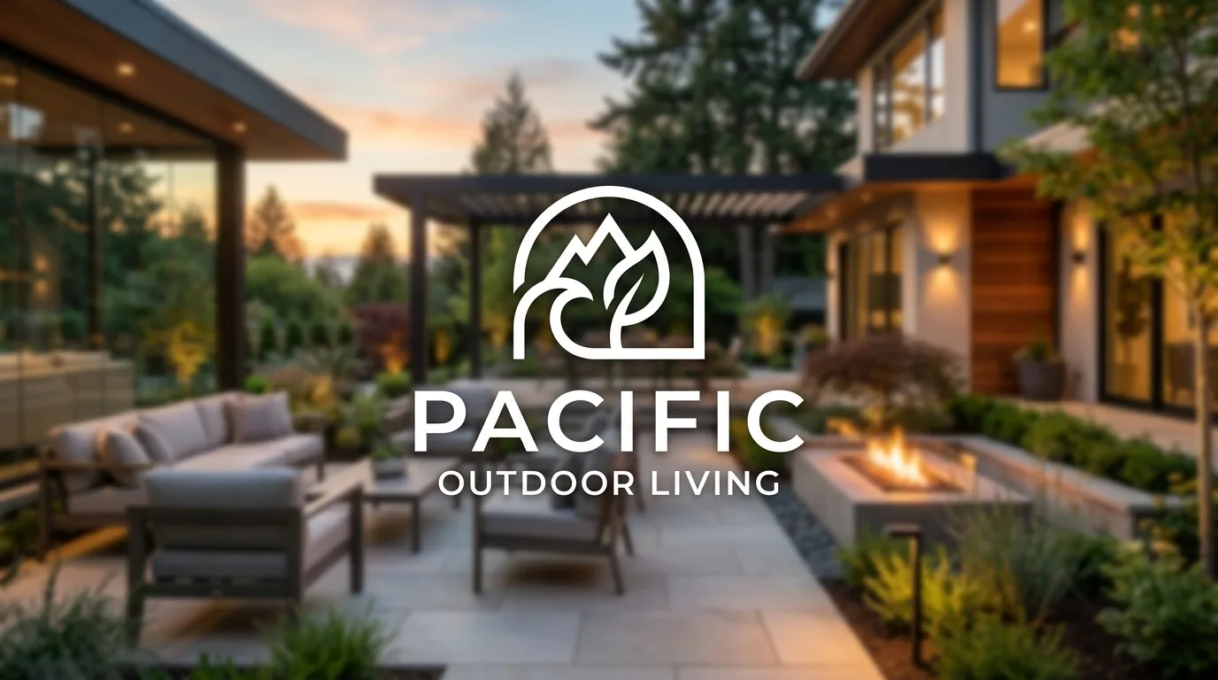 AI-generated directory artwork for Pacific Outdoor Living; not an official logo or business project photo.