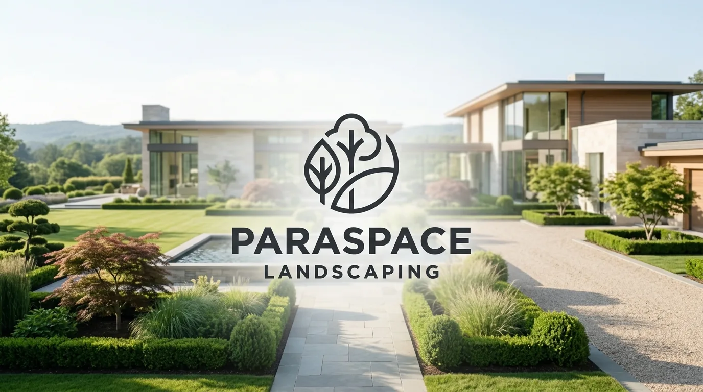 AI-generated directory artwork for Paraspace Landscaping; not an official logo or business project photo.
