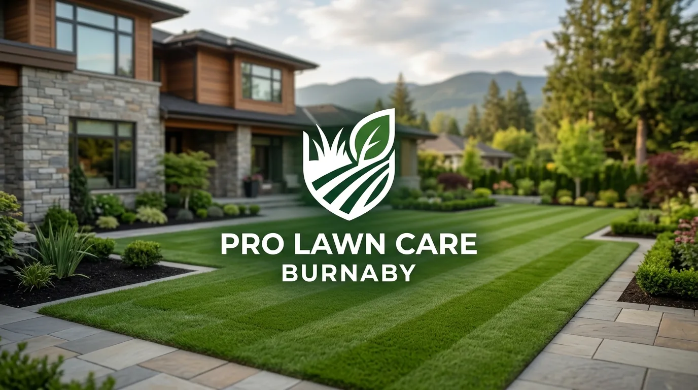 AI-generated directory artwork for Pro Lawn Care Burnaby; not an official logo or business project photo.