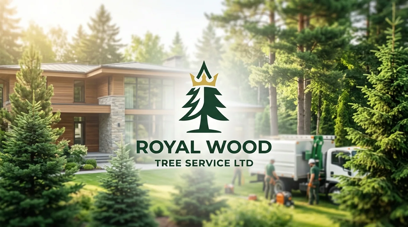 AI-generated directory artwork for Royal Wood Tree Service Ltd; not an official logo or business project photo.