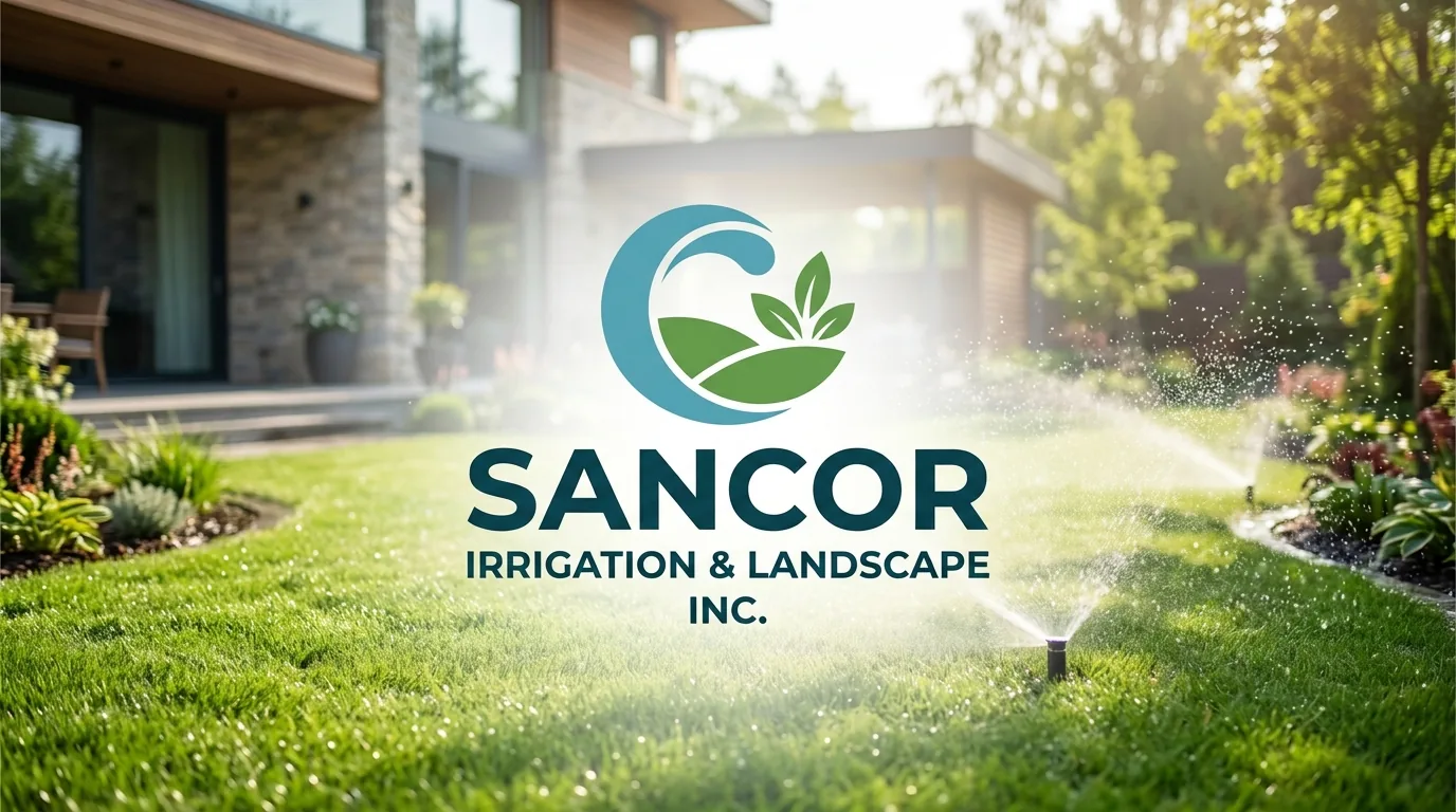 AI-generated directory artwork for Sancor Irrigation and Landscape Inc.; not an official logo or business project photo.