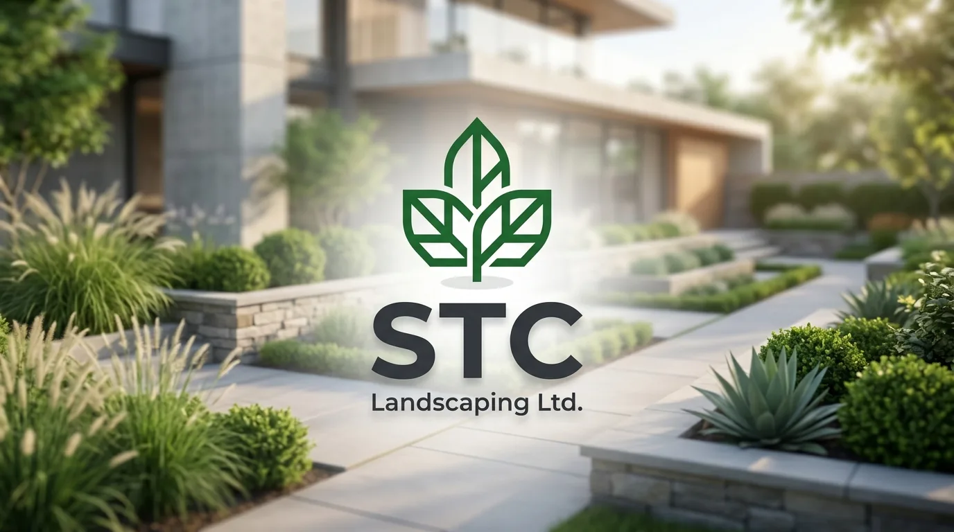 AI-generated directory artwork for STC Landscaping Ltd.; not an official logo or business project photo.