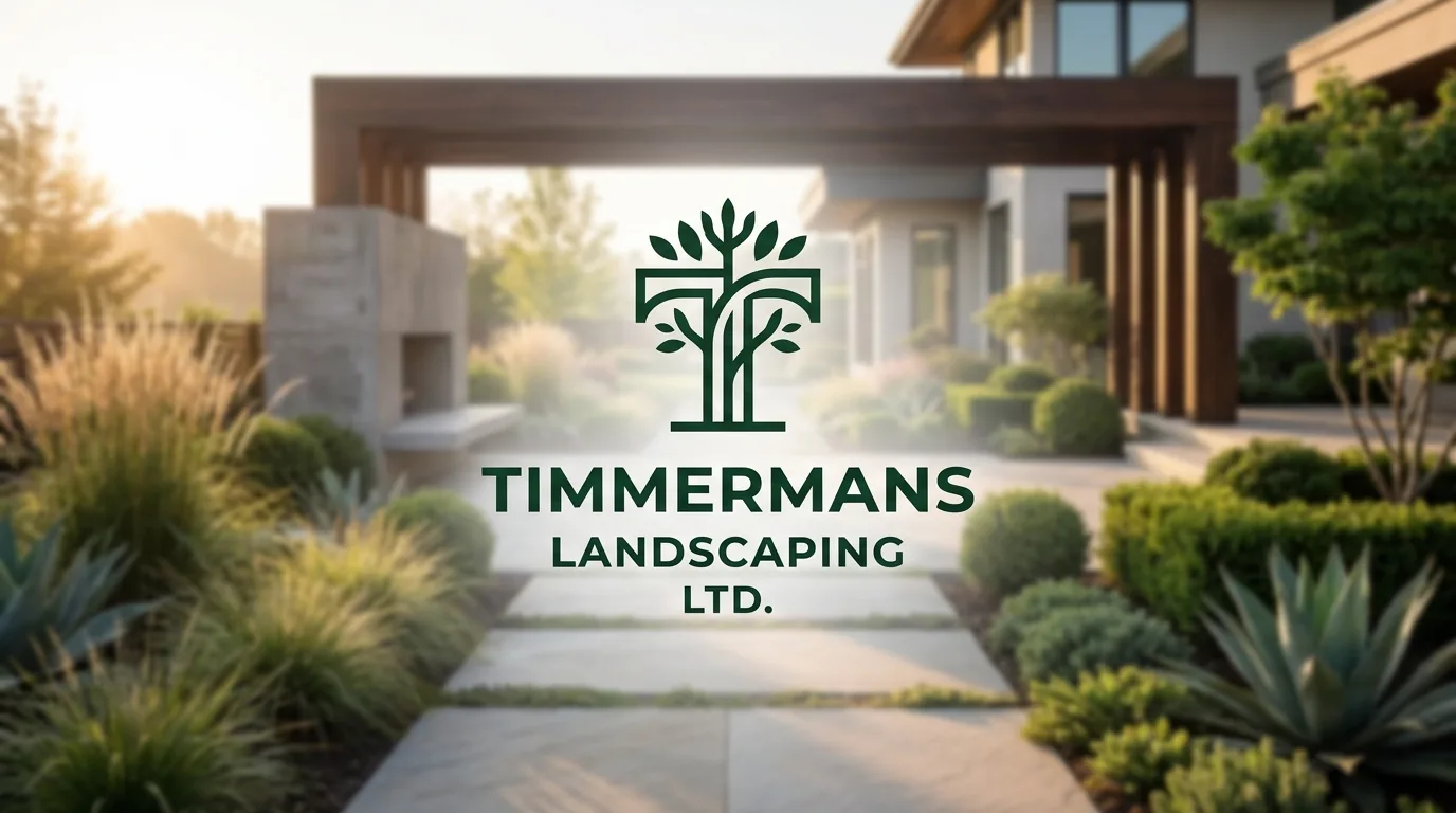 AI-generated directory artwork for Timmermans Landscaping Ltd.; not an official logo or business project photo.