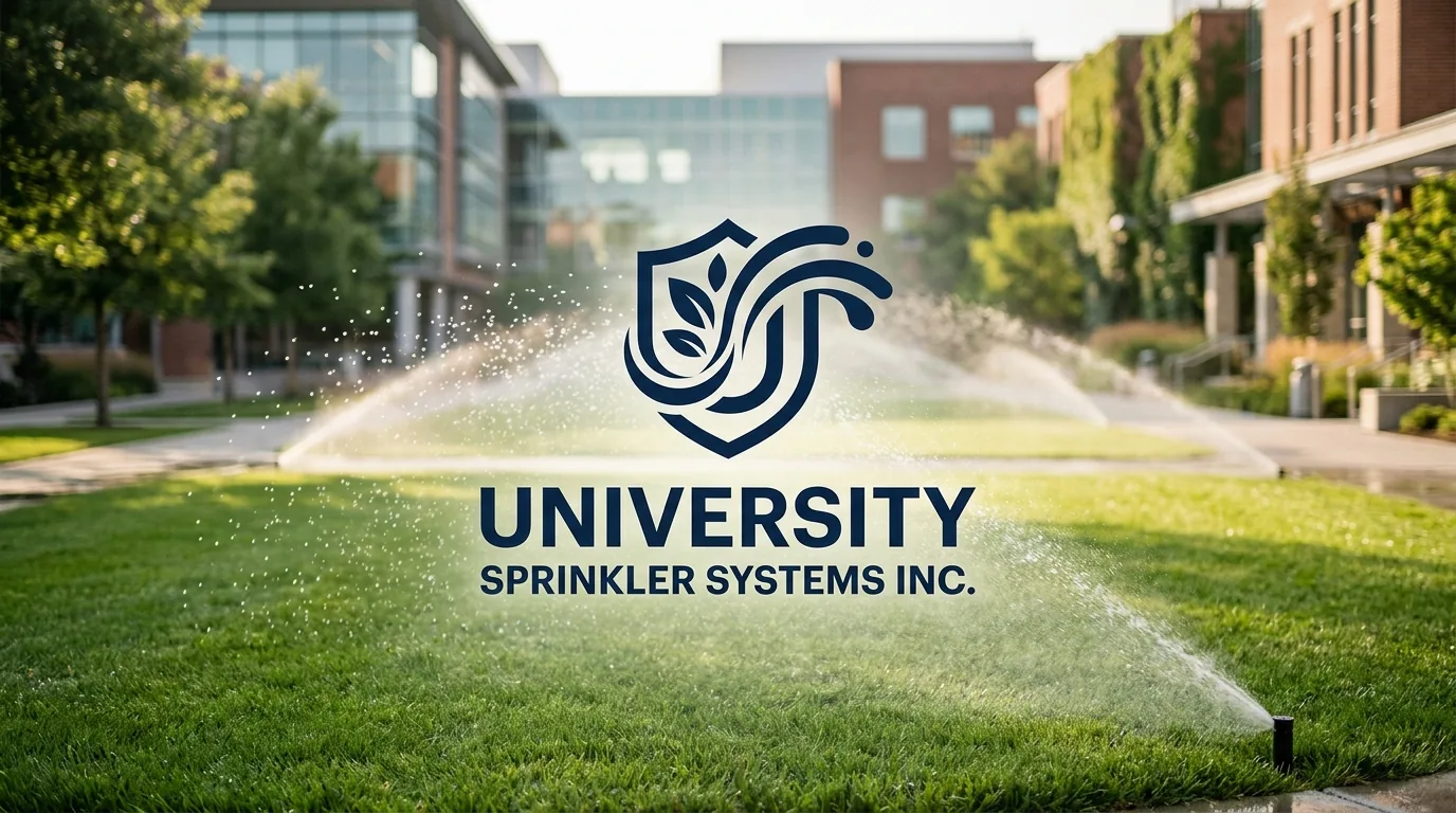 AI-generated directory artwork for University Sprinkler Systems Inc.; not an official logo or business project photo.