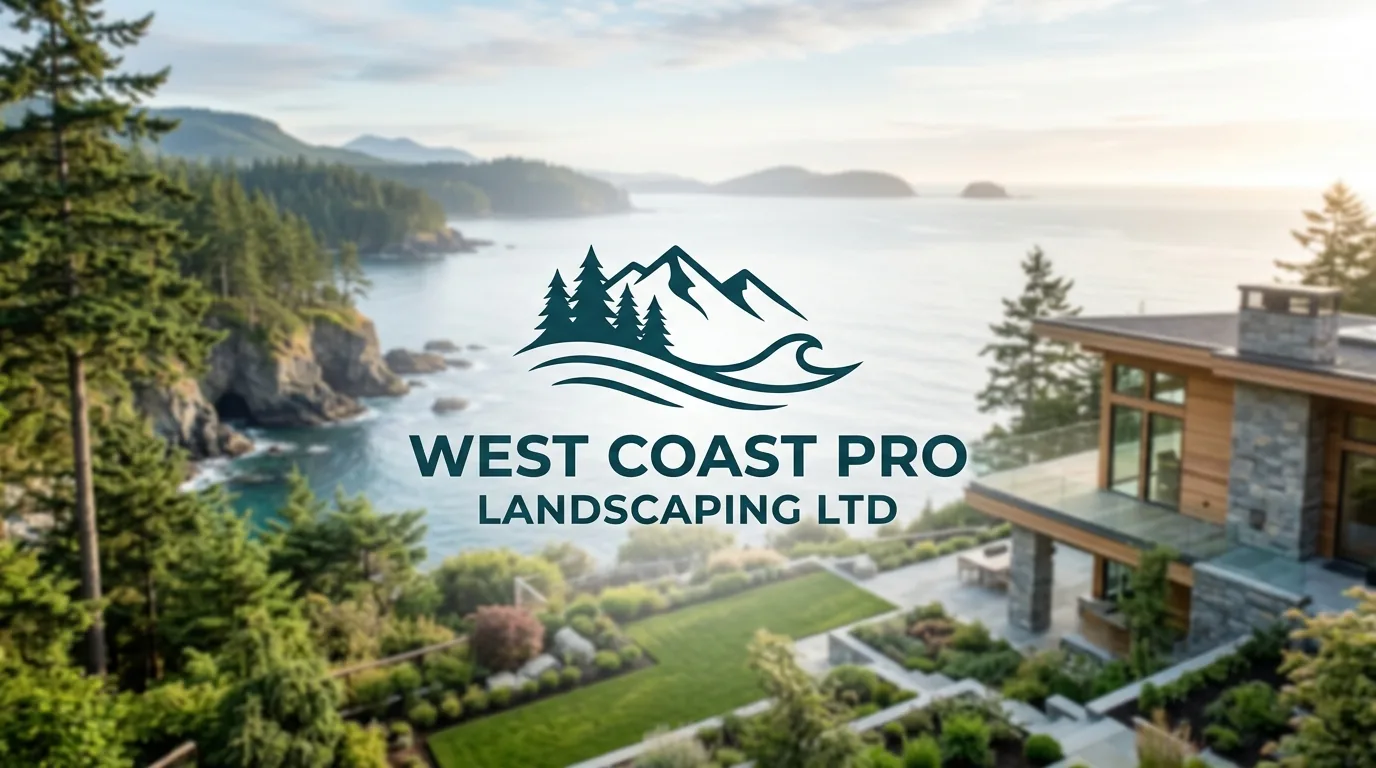 AI-generated directory artwork for West Coast Pro Landscaping Ltd; not an official logo or business project photo.