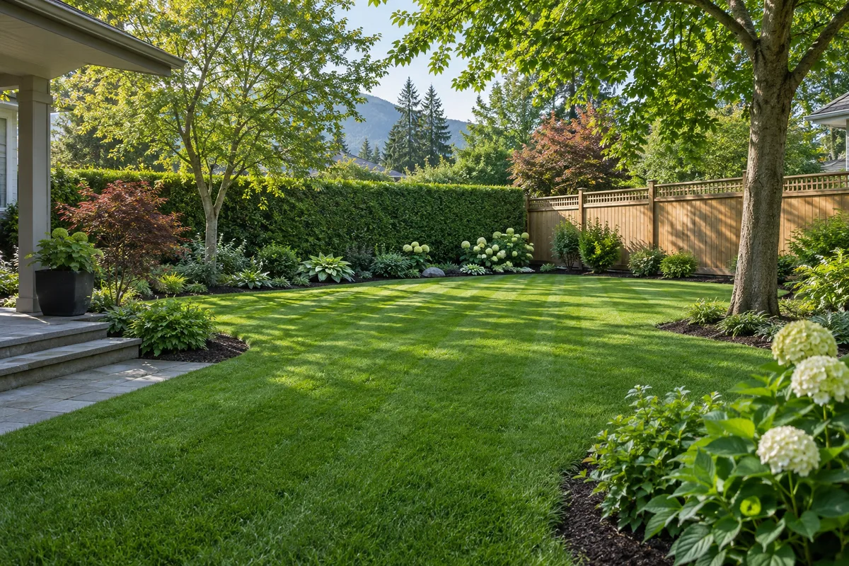Garden planning illustration: Agree on the hedge’s height, shape and cleanup.
