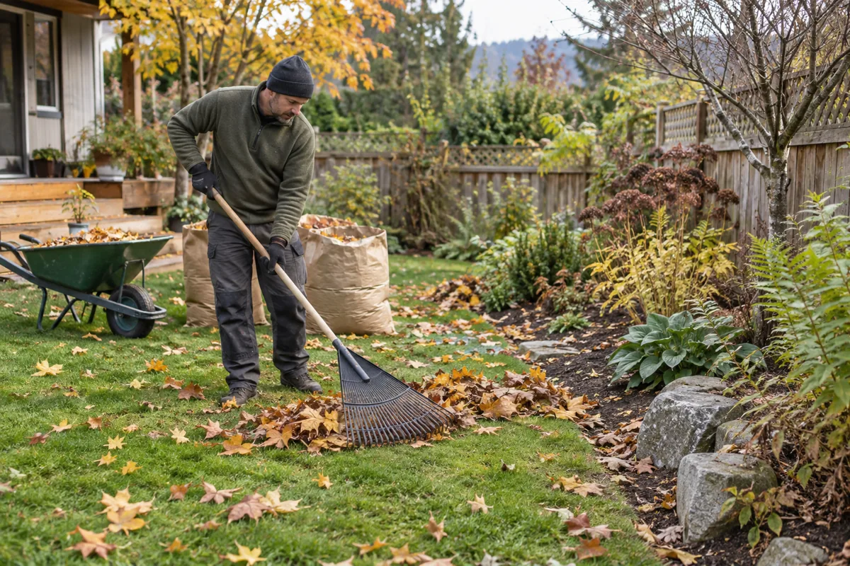 Editorial illustration for planning seasonal garden maintenance.